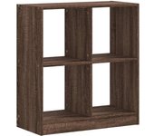 Estantería librería，armario de libros de madera de ingeniería marrón roble 68,5x32x75 cm cfw126601