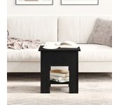 Mesa de café vidaxl negro roble 40x40x42 cm madera elaborada