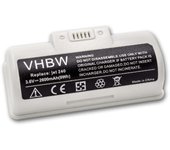 Vhbw batería compatible con irobot braava jet 244, m6110, m6134, 250, 245, m6, 241, 240 robot limpieza blanco (2600 mah, 3,6 v, li-ion)