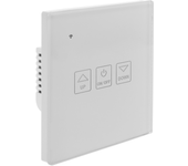 Interruptor inteligente táctil regulable en color blanco compatible con google home, alexa y ifttt