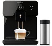 Cecotec cafetera superautomática power matic-ccino 8000 touch serie nera. depósito de leche pantalla táctil prepara cappuccino café personalizable