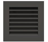 Rejilla de ventilación para chimenea negra - hide 17x17