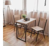 Set mesa y 2 sillas mileto madera