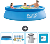 Paquete de piscina - intex - alrededor - 305x305x76 cm + accesorios cb2