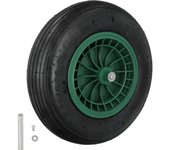 Rueda carretilla neumatico para carretilla obra / jardin llanta plastico eje ø 20 mm. rueda carretilla jardin, carro invernade