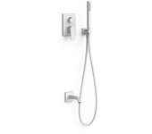 Tres 21128007bm project-tres kit de grifo monomando empotrado de 2 vías rapid-box para bañera y ducha color blanco mate