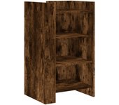 Aparador | aparador de comedor | armario de cocina de madera de ingeniería roble ahumado 45x35x75 cm cfw75843