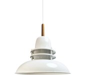 Bamyum farol blanco con cabecero de madera y lámpara de araña sencilla