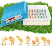 Incubadora con luz led huevo para gallina ganso pato paloma codorniz incubadora de aves incubadora digital 64 huevos verde