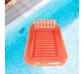 Colchón flotante inflable de pvc - cama de agua para piscina y exterior - 105 * 170 cm - juguetes acuáticos - tumbonas en el agua