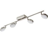 Regleta de focos eglo connect led corropoli-c níquel mate luz regulable 20w