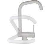 Mezclador monomando para fregadero de cocina blanco mate con caño abatible gattoni 6014765b0 - blanco mate