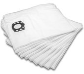 Vhbw 10x bolsa compatible con kärcher wd6 p, wd6 premium aspiradora - vellón micro, 51 cm x 43 cm blanco