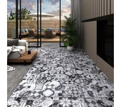 Baldosas de pvc autoadhesivas 5,21 m2 2 mm estampado gris