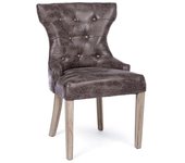 2x silla dark en tejido de estilo clásico
