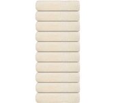 Maison exclusive - toallas de baño 10 uds crema 100x150 cm 360 g/m² 100% algodón