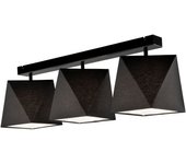 Lamkur carla luz semi empotrar negra, 3x e27