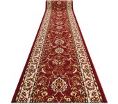 Alfombra de pasillo bcf morad klasyk clásico burdeos 100 cm 100x1050 cm