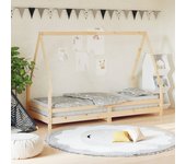 Maison exclusive - estructura de cama para niños madera maciza de pino 90x200 cm