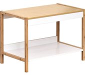 Tendance - mueble bajo con estructura y tapa de bambú + 1 estante de mdf - nuovo
