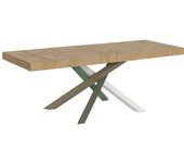 Mesa extensible 90x200/304 cm volantis premium roble natural estructura multicolor 4/a