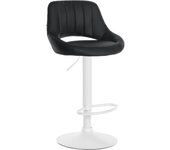 Taburete de bar milet en polipiel negro|blanco