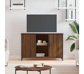 Maison exclusive - mueble de tv madera de ingeniería marrón roble 100x35x65 cm