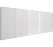 Cabecero tapizado amur | cabezal acolchado | tapizado en polipiel de alta gama | color blanco | medida: 140x55x3 cm (cama 135/140 cm)