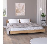 Base cama queen kaia con marco miel