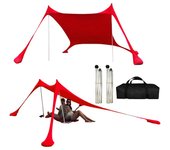 Toldo de aluminio al aire libre canopys pole beach tent support frame telescopic ball top camping lounge pole tarp support 118'l x 118'w x 79'h