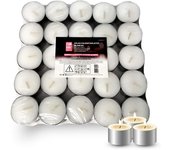 Com-fort house | velas de te blancas | pack velas de 200 unidades | velas de té calientaplatos | tealight | 8 horas de duración sin perfume