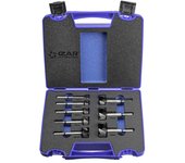 Broca izar-fresa hss madera - 1620 - set 15-50 mm