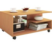 Mesa de sofá de madera mesa de centro con ruedas stango