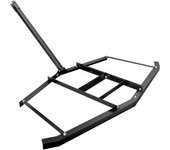 Wiltec rastra niveladora de terreno 190 x 98 cm bastidor fijo para tractores de césped nivelador caminos de entrada nivelación calzadas grada de p...