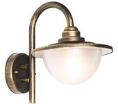 Farol clásico de pared para exterior dorado antiguo ip44 - bruges