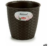 Macetero stefanplast plástico 14 x 13 x 14 cm (12 unidades)
