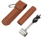 Juego de llaves de barrena de mano de acero inoxidable, broca para madera portátil multifuncional, herramienta manual, barrena para madera para activi