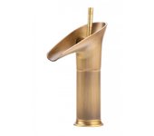 Grifo lavabo monomando retro, bronce