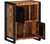 Aparador | aparador de comedor | armario de cocina madera maciza reciclada multicolor 55x35x70 cm cfw12672