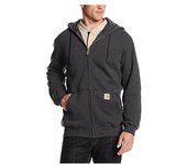 Carhartt sudadera con capucha y cremallera gris oscuro m - k122-026-m