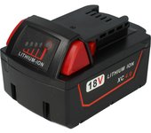 Vhbw 1x batería compatible con aeg / milwaukee hd18 h, hd18 bs, hd18 ag, hd18 dd, hd18 cs, c18 pd herramienta (4000 mah, li-ion, 18 v)