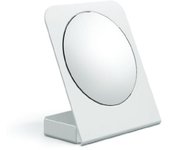 Lineabeta - espejo de aumento 5x de pie con contenedor blanco mate