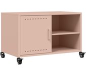 Mueble para tv | mueble de salón acero laminado en frío rosa 68x39x43,5 cm cfw79450