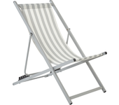 Beliani hamaca plegable locri ii metal gris claro