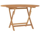 ¿mesa de jardín plegable? madera maciza de teca 120x75 cm.