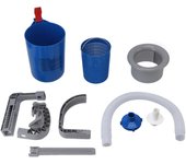 Skimmer de piscina azul de montaje en pared automático para limpieza de piscinas