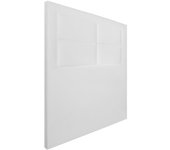 Cabecero tapizado zoe| cabezal acolchado | tapizado en polipiel de alta gama | color blanco | medida: 110x110x5 cm (cama 105 cm)