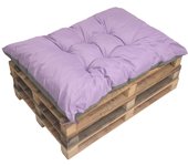 Cojin palé 120x80cm, cojines de banco morado claro, cojines de sofá, cojín palé, cojín de jardín, cojín exterior/interior, cojín de asiento