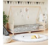 Vidaxl estructura de cama para niños madera maciza de pino 80x200 cm