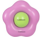 Flamingueo flotador gigante flor colchoneta pvc morado